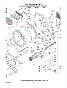 03 - Bulkhead Parts parts for Whirlpool Dryer WGD9550WR0 from AppliancePartsPros.com