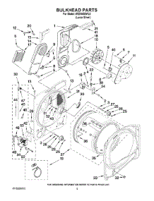 03 - Bulkhead Parts parts for Whirlpool Dryer WED6600WL0 from AppliancePartsPros.com