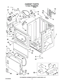 02 - Cabinet Parts parts for Whirlpool Dryer 3RLEQ8033SW2 from AppliancePartsPros.com