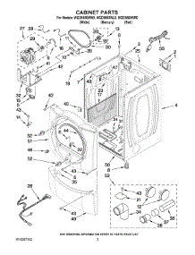 02 - Cabinet Parts parts for Whirlpool Dryer WGD9550WW0 from AppliancePartsPros.com