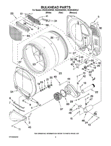 03 - Bulkhead Parts parts for Whirlpool Dryer WGD9450WR0 from AppliancePartsPros.com
