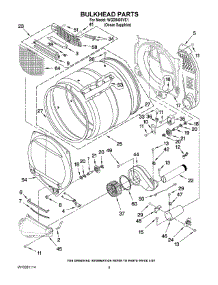 03 - Bulkhead Parts parts for Whirlpool Dryer WGD9400VE1 from AppliancePartsPros.com