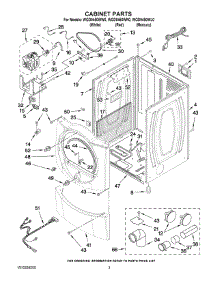 02 - Cabinet Parts parts for Whirlpool Dryer WGD9450WL0 from AppliancePartsPros.com