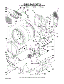 03 - Bulkhead Parts parts for Whirlpool Dryer WED9550WW0 from AppliancePartsPros.com