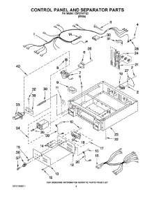 02 - Control Panel And Separator Parts parts for Whirlpool Dryer CSP2760TQ2 from AppliancePartsPros.com