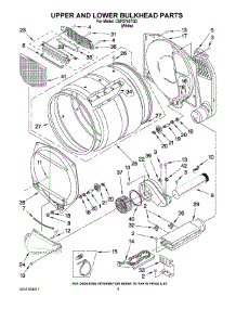 04 - Upper And Lower Bulkhead Parts parts for Whirlpool Dryer CSP2760TQ2 from AppliancePartsPros.com