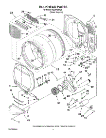 03 - Bulkhead Parts parts for Whirlpool Dryer WGD9400VE0 from AppliancePartsPros.com