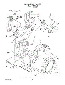 03 - Bulkhead Parts parts for Whirlpool Dryer WGD5000VQ1 from AppliancePartsPros.com