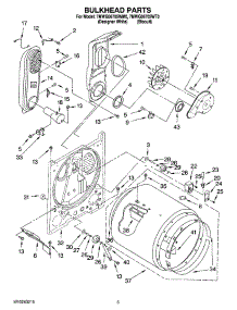 03 - Bulkhead Parts parts for Whirlpool Dryer 7MWG66705WM0 from AppliancePartsPros.com