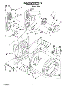 03 - Bulkhead Parts parts for Whirlpool Dryer WGD5600VQ0 from AppliancePartsPros.com