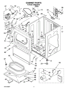 02 - Cabinet Parts parts for Whirlpool Dryer CEM2750TQ2 from AppliancePartsPros.com