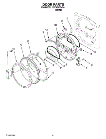 04 - Door Parts, Optional Parts (Not Included) parts for Whirlpool Dryer YCEW9100VQ0 from AppliancePartsPros.com