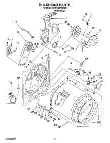 03 - Bulkhead Parts, Optional Parts (Not Included) parts for Whirlpool Dryer 1CWED5700VW0 from AppliancePartsPros.com