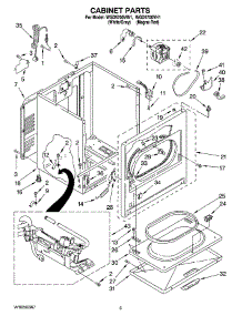 02 - Cabinet Parts parts for Whirlpool Dryer WGD5700VW1 from AppliancePartsPros.com