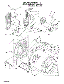 03 - Bulkhead Parts parts for Whirlpool Dryer WGD5700VW1 from AppliancePartsPros.com
