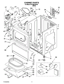 02 - Cabinet Parts parts for Whirlpool Dryer 8TCEM2760KQ1 from AppliancePartsPros.com