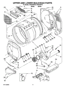 04 - Upper And Lower Bulkhead Parts, Optional Parts (Not Included) parts for Whirlpool Dryer CSP2760TQ1 from AppliancePartsPros.com