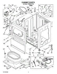 02 - Cabinet Parts parts for Whirlpool Dryer CGM2751TQ2 from AppliancePartsPros.com