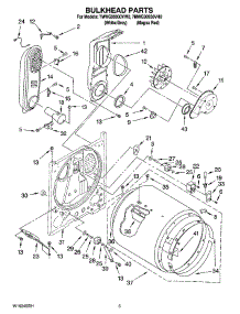 03 - Bulkhead Parts parts for Whirlpool Dryer 7MWG99930VW0 from AppliancePartsPros.com