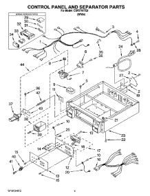 02 - Control Panel And Separator Parts parts for Whirlpool Dryer CSP2761TQ2 from AppliancePartsPros.com