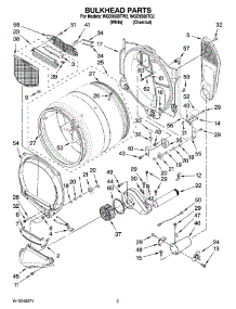 03 - Bulkhead Parts parts for Whirlpool Dryer WGD9500TW2 from AppliancePartsPros.com