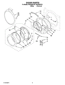 05 - Door Parts, Optional Parts (Not Included) parts for Whirlpool Dryer WGD9500TW2 from AppliancePartsPros.com