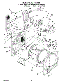 03 - Bulkhead Parts parts for Whirlpool Dryer WGD6400SB2 from AppliancePartsPros.com