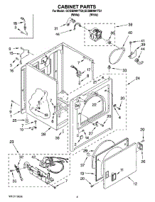02 - Cabinet Parts parts for Whirlpool Dryer GCGM2991TQ1 from AppliancePartsPros.com