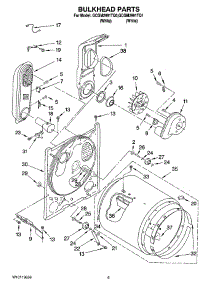 03 - Bulkhead Parts parts for Whirlpool Dryer GCGM2991TQ1 from AppliancePartsPros.com
