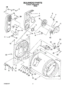 03 - Bulkhead Parts parts for Whirlpool Dryer WGD5100VQ0 from AppliancePartsPros.com