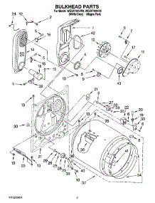 03 - Bulkhead Parts parts for Whirlpool Dryer WGD5700VW0 from AppliancePartsPros.com