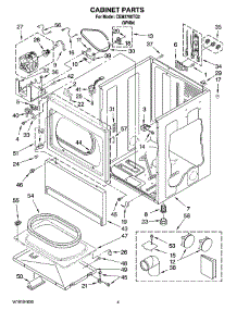 02 - Cabinet Parts parts for Whirlpool Dryer CEM2760TQ2 from AppliancePartsPros.com