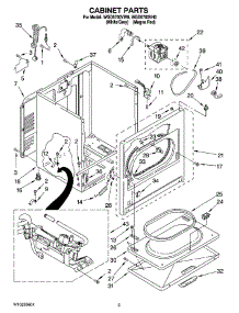 02 - Cabinet Parts parts for Whirlpool Dryer WGD5700VH0 from AppliancePartsPros.com
