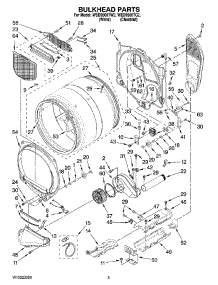 03 - Bulkhead Parts parts for Whirlpool Dryer WED9500TC2 from AppliancePartsPros.com