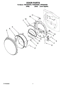 04 - Door Parts, Optional Parts (Not Included) parts for Whirlpool Dryer YWED8300SE2 from AppliancePartsPros.com