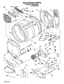 03 - Bulkhead Parts parts for Whirlpool Dryer YWED9300VU0 from AppliancePartsPros.com