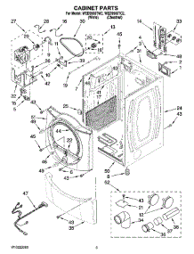 02 - Cabinet Parts parts for Whirlpool Dryer WED9500TW2 from AppliancePartsPros.com