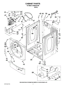 02 - Cabinet Parts parts for Whirlpool Dryer CGW9100VQ0 from AppliancePartsPros.com