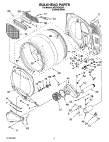 03 - Bulkhead Parts parts for Whirlpool Dryer WGD9300VU0 from AppliancePartsPros.com