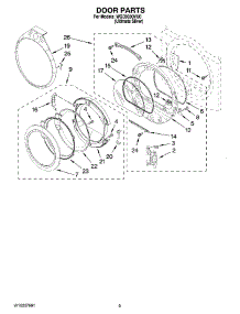 05 - Door Parts, Optional Parts (Not Included) parts for Whirlpool Dryer WGD9300VU0 from AppliancePartsPros.com