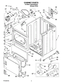 02 - Cabinet Parts parts for Whirlpool Dryer 3XLER5437KQ5 from AppliancePartsPros.com