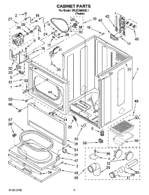 02 - Cabinet Parts parts for Whirlpool Dryer 3RLEC8600SL1 from AppliancePartsPros.com