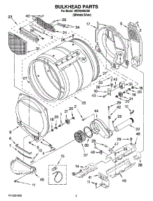 03 - Bulkhead Parts parts for Whirlpool Dryer WED9300VU0 from AppliancePartsPros.com