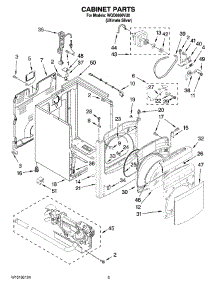 02 - Cabinet Parts parts for Whirlpool Dryer WGD6600VU0 from AppliancePartsPros.com