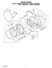 04 - Door Parts, Optional Parts (Not Included) parts for Whirlpool Dryer WED9600TA1 from AppliancePartsPros.com