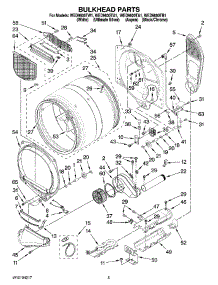 03 - Bulkhead Parts parts for Whirlpool Dryer WED9600TW1 from AppliancePartsPros.com