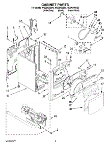 02 - Cabinet Parts parts for Whirlpool Dryer WGD6400SW2 from AppliancePartsPros.com