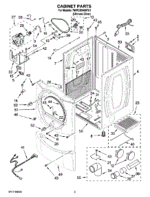 02 - Cabinet Parts parts for Whirlpool Dryer 7MWGD9400TU1 from AppliancePartsPros.com
