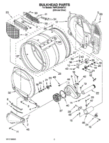 03 - Bulkhead Parts parts for Whirlpool Dryer 7MWGD9400TU1 from AppliancePartsPros.com