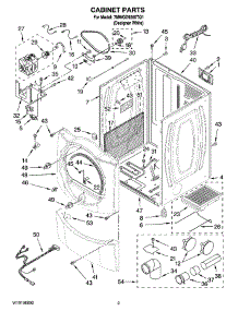 02 - Cabinet Parts parts for Whirlpool Dryer 7MWGD9200TQ1 from AppliancePartsPros.com
